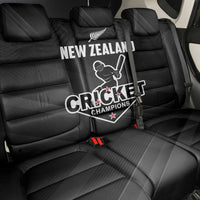 New Zealand Cricket Back Car Seat Cover Aotearoa Black Cap Come On LT01 - Polynesian Pride