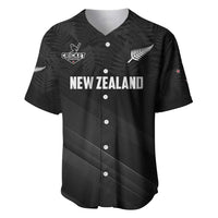 Custom New Zealand Cricket Baseball Jersey Aotearoa Black Cap Come On
