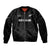 Custom New Zealand Cricket Bomber Jacket Aotearoa Black Cap Come On