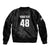 Custom New Zealand Cricket Bomber Jacket Aotearoa Black Cap Come On