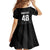 Custom New Zealand Cricket Kid Short Sleeve Dress Aotearoa Black Cap Come On