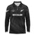 Custom New Zealand Cricket Long Sleeve Polo Shirt Aotearoa Black Cap Come On