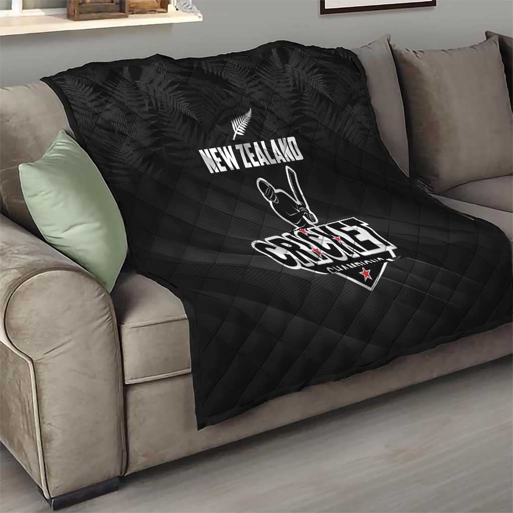 New Zealand Cricket Quilt Aotearoa Black Cap Come On LT01 - Polynesian Pride