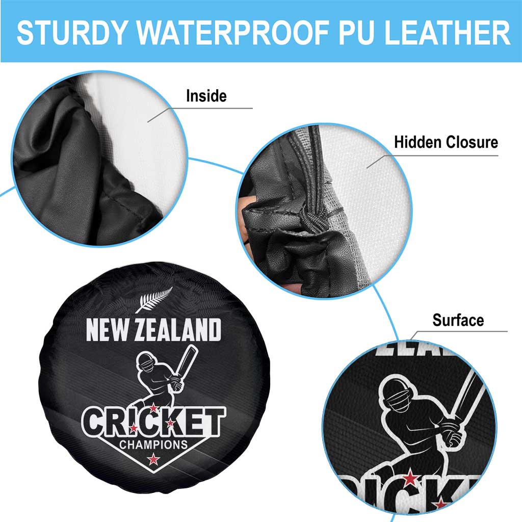 New Zealand Cricket Spare Tire Cover Aotearoa Black Cap Come On