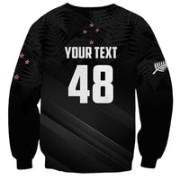 Custom New Zealand Cricket Sweatshirt Aotearoa Black Cap Come On