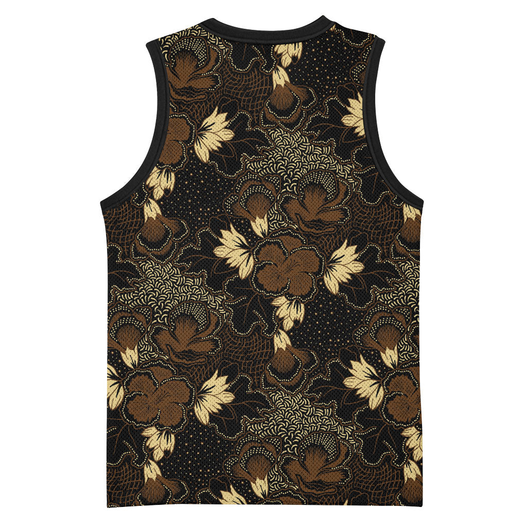 Javanese Batik Semen Basketball Jersey Indonesian Traditional Pattern