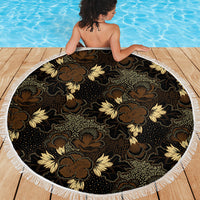 Javanese Batik Semen Beach Blanket Indonesian Traditional Pattern