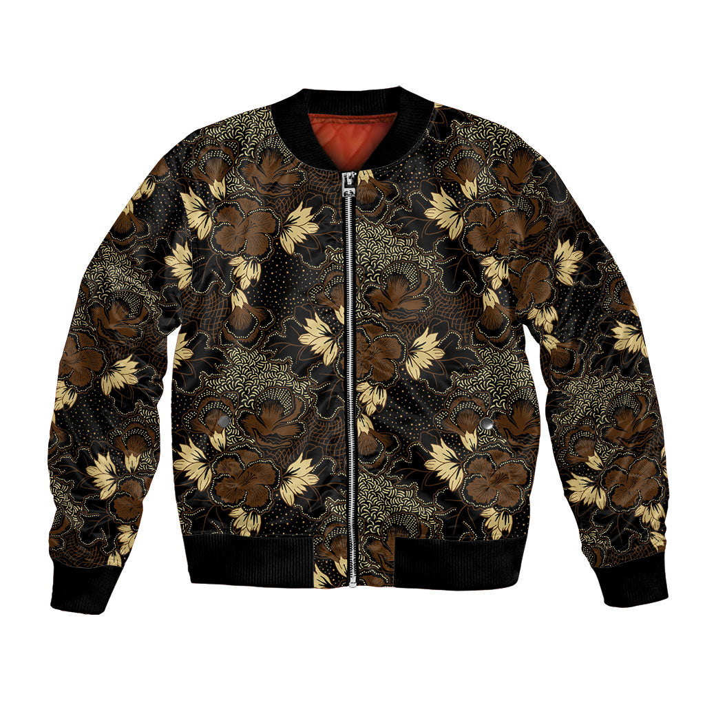 Javanese Batik Semen Bomber Jacket Indonesian Traditional Pattern