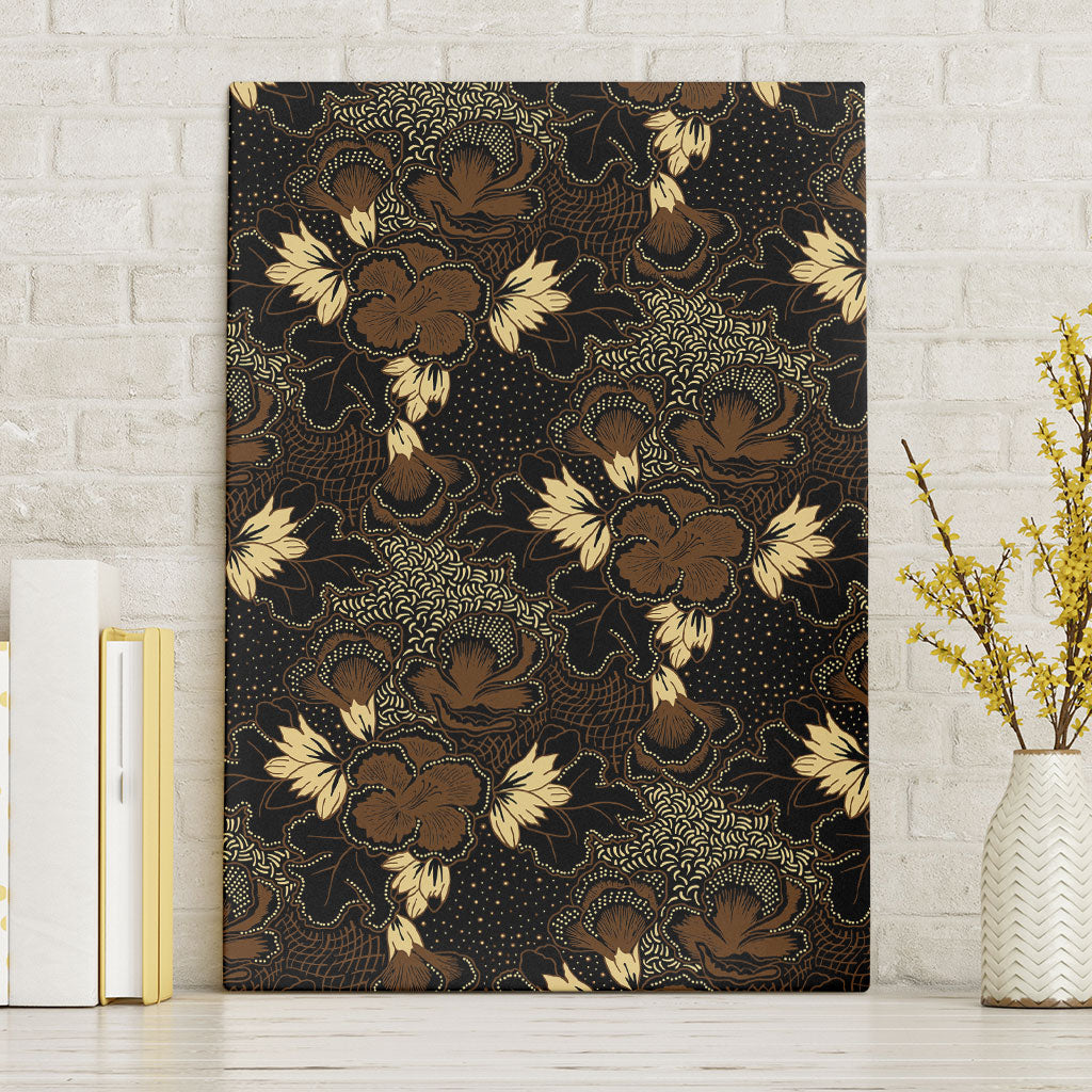 Javanese Batik Semen Canvas Wall Art Indonesian Traditional Pattern