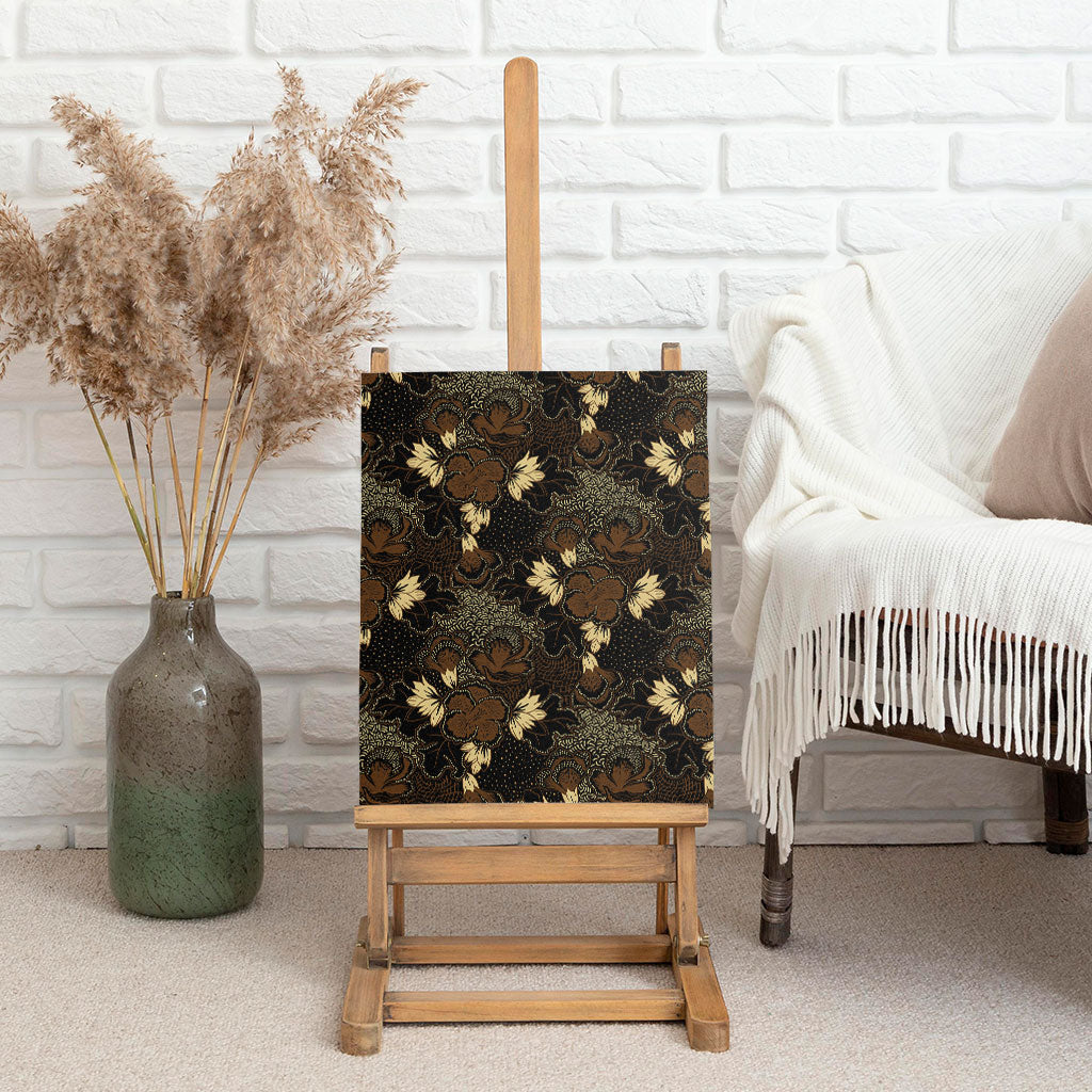 Javanese Batik Semen Canvas Wall Art Indonesian Traditional Pattern