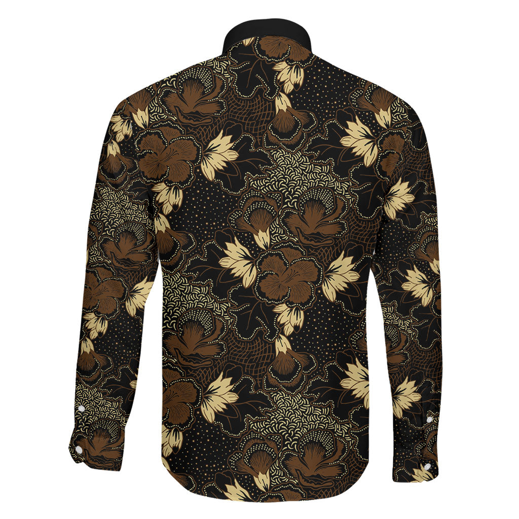 Javanese Batik Semen Family Matching Mermaid Dress and Hawaiian Shirt Indonesian Traditional Pattern