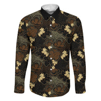 Javanese Batik Semen Family Matching Short Sleeve Bodycon Dress and Hawaiian Shirt Indonesian Traditional Pattern