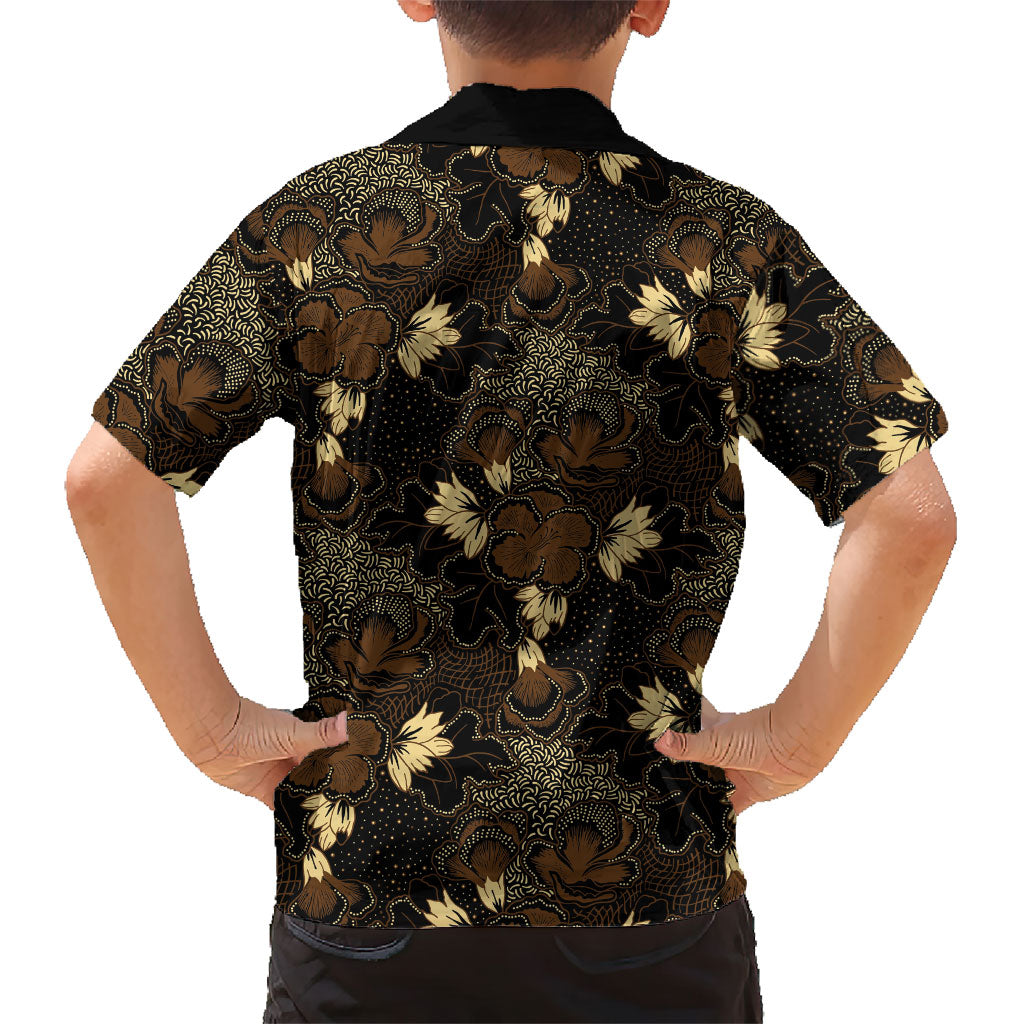 Javanese Batik Semen Family Matching Summer Maxi Dress and Hawaiian Shirt Indonesian Traditional Pattern