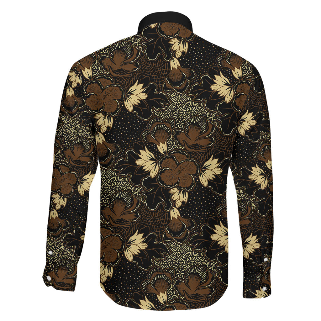 Javanese Batik Semen Family Matching Tank Maxi Dress and Hawaiian Shirt Indonesian Traditional Pattern