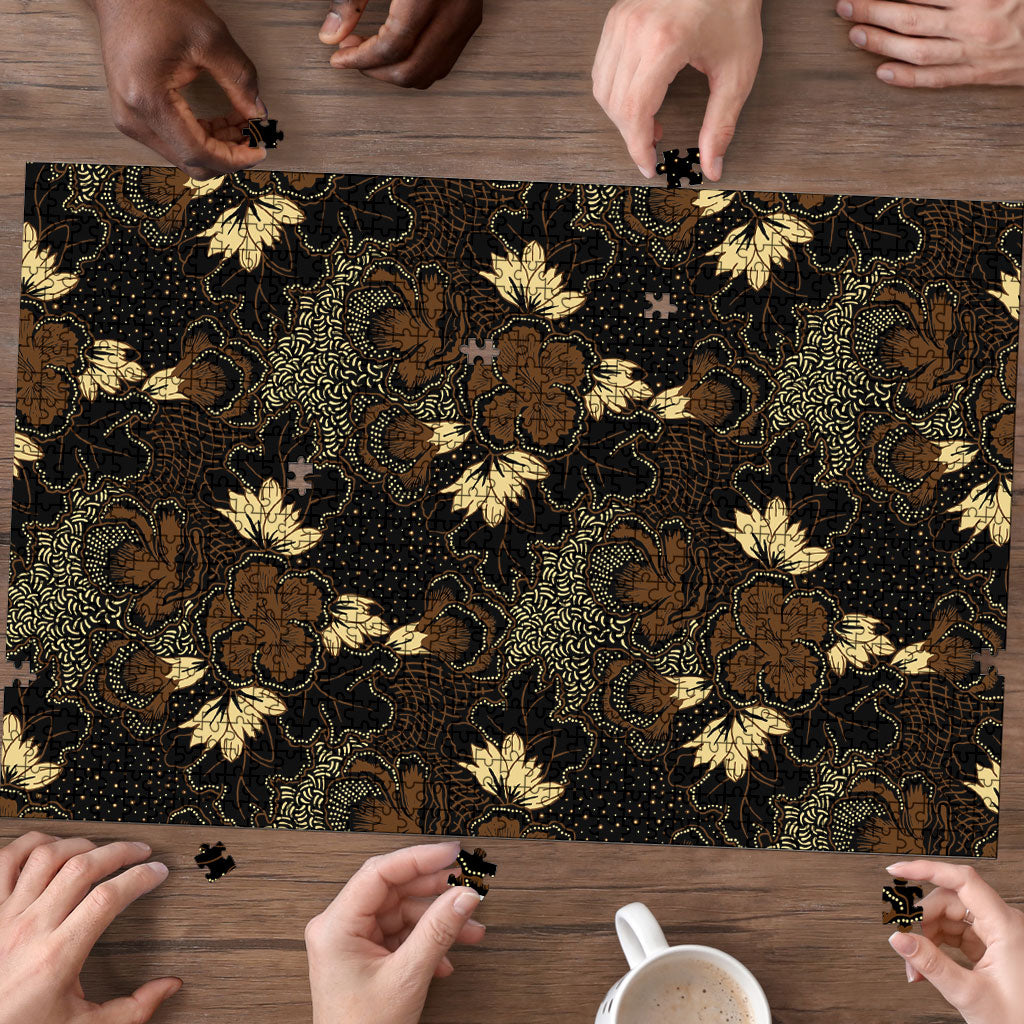 Javanese Batik Semen Puzzle Indonesian Traditional Pattern