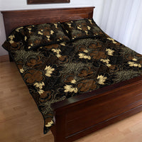 Javanese Batik Semen Quilt Bed Set Indonesian Traditional Pattern