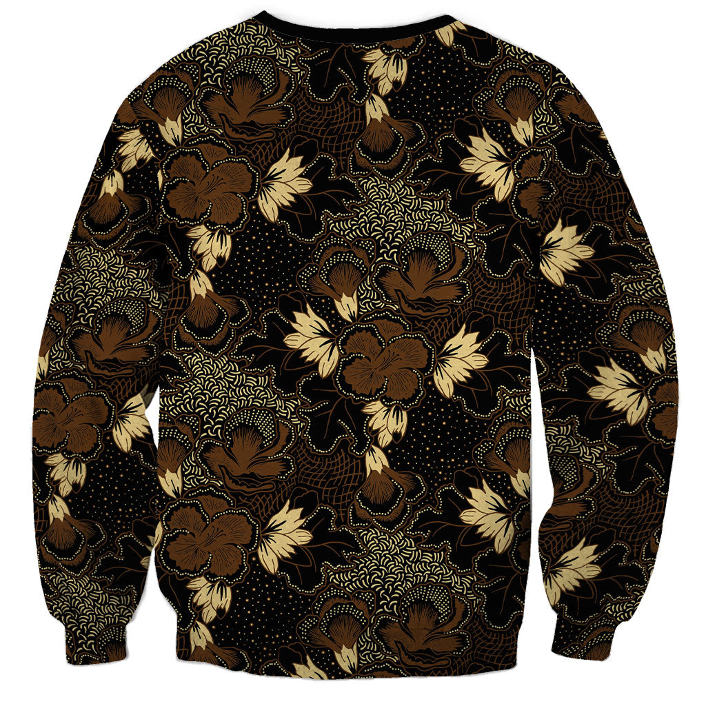 Javanese Batik Semen Sweatshirt Indonesian Traditional Pattern