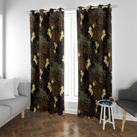 Javanese Batik Semen Window Curtain Indonesian Traditional Pattern