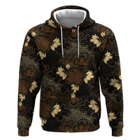 Javanese Batik Semen Zip Hoodie Indonesian Traditional Pattern