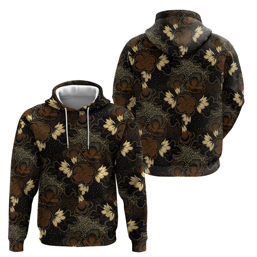 Javanese Batik Semen Zip Hoodie Indonesian Traditional Pattern