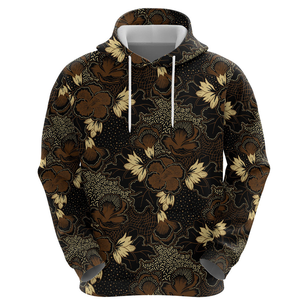 Javanese Batik Semen Zip Hoodie Indonesian Traditional Pattern