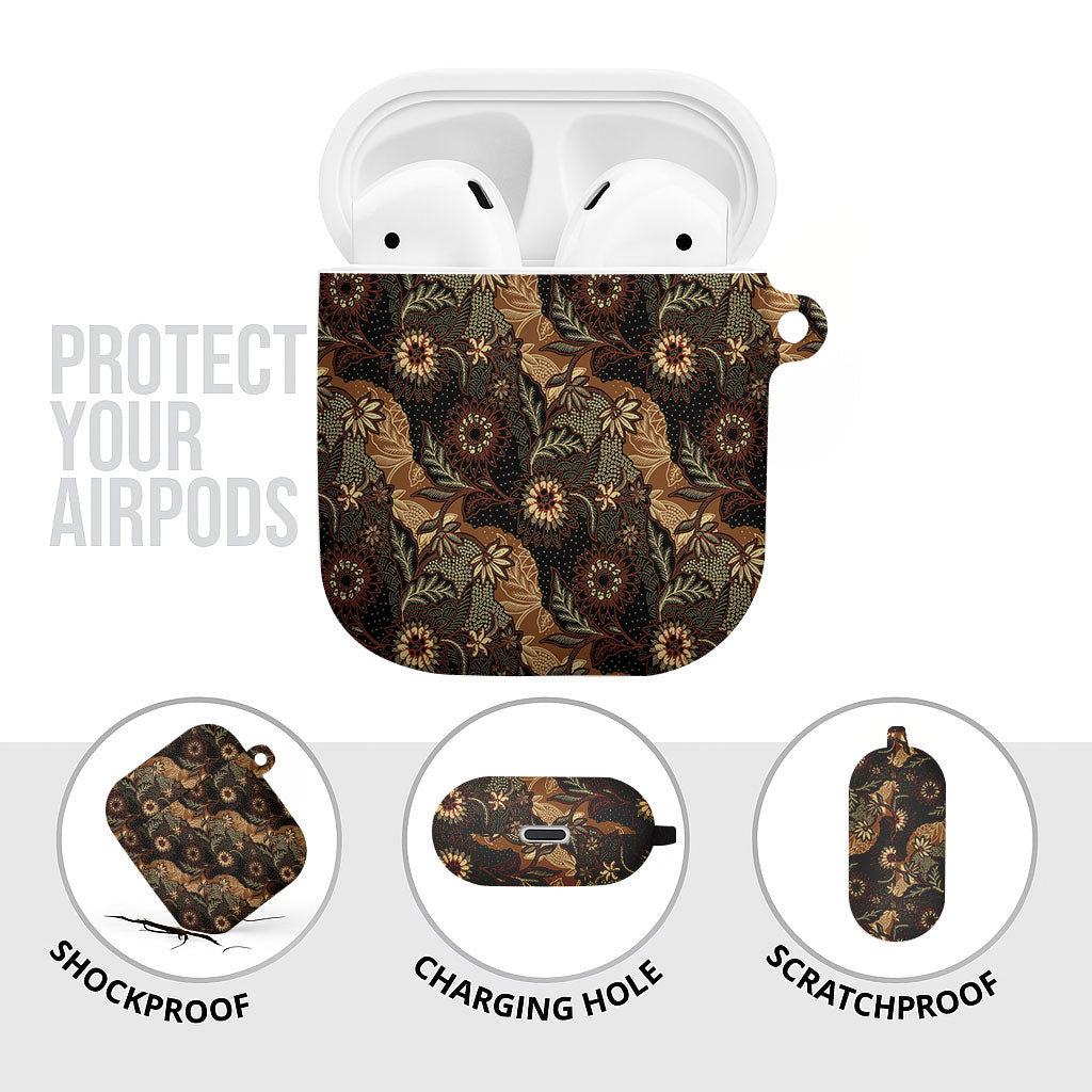 Batik Pedalaman Semen Lereng Style AirPods Case Indonesian Traditional Pattern