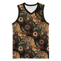 Batik Pedalaman Semen Lereng Style Basketball Jersey Indonesian Traditional Pattern