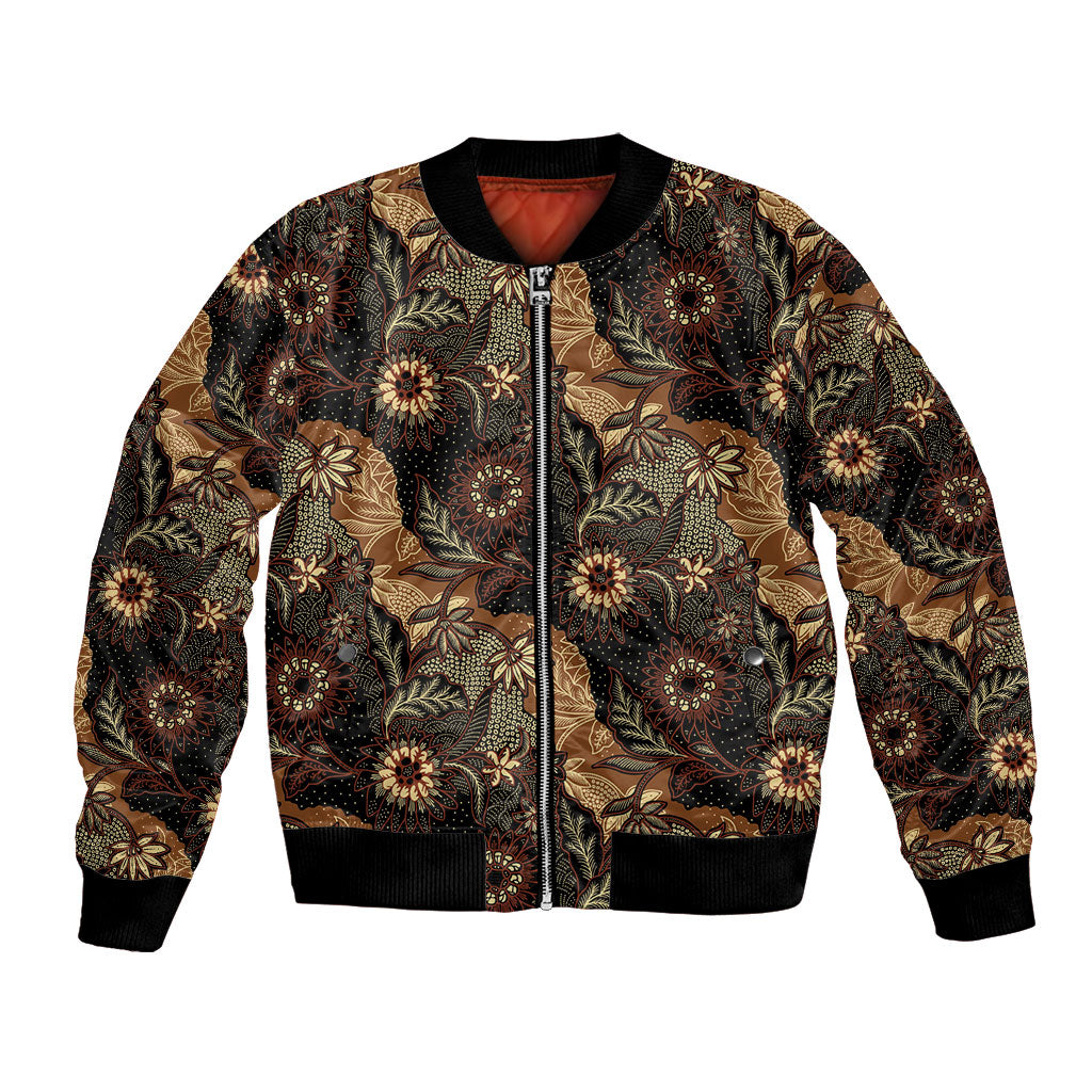 Batik Pedalaman Semen Lereng Style Bomber Jacket Indonesian Traditional Pattern