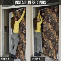 Batik Pedalaman Semen Lereng Style Door Cover Indonesian Traditional Pattern LT01 - Polynesian Pride