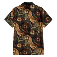 Batik Pedalaman Semen Lereng Style Family Matching Off The Shoulder Long Sleeve Dress and Hawaiian Shirt Indonesian Traditional Pattern