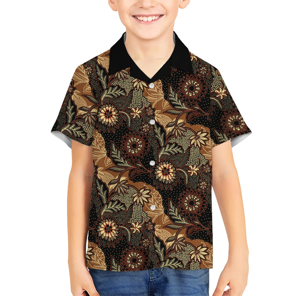 Batik Pedalaman Semen Lereng Style Hawaiian Shirt Indonesian Traditional Pattern