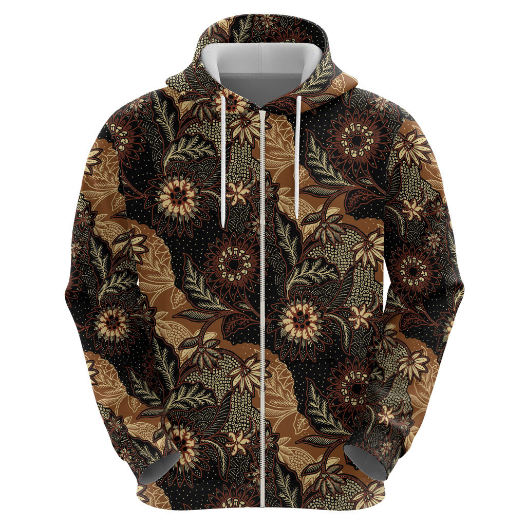Batik Pedalaman Semen Lereng Style Hoodie Indonesian Traditional Pattern
