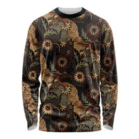 Batik Pedalaman Semen Lereng Style Long Sleeve Shirt Indonesian Traditional Pattern