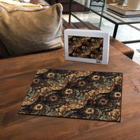 Batik Pedalaman Semen Lereng Style Puzzle Indonesian Traditional Pattern