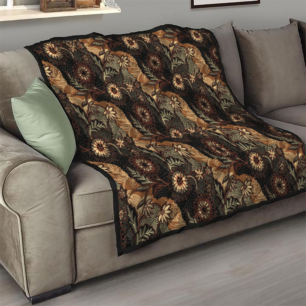 Batik Pedalaman Semen Lereng Style Quilt Indonesian Traditional Pattern