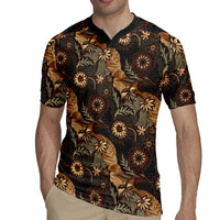 Batik Pedalaman Semen Lereng Style Rugby Jersey Indonesian Traditional Pattern