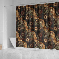 Batik Pedalaman Semen Lereng Style Shower Curtain Indonesian Traditional Pattern