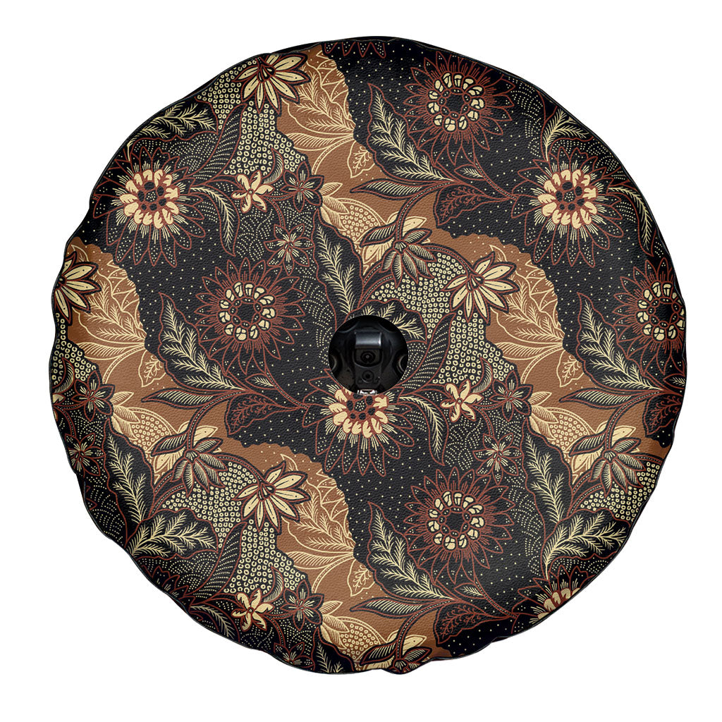 Batik Pedalaman Semen Lereng Style Spare Tire Cover Indonesian Traditional Pattern