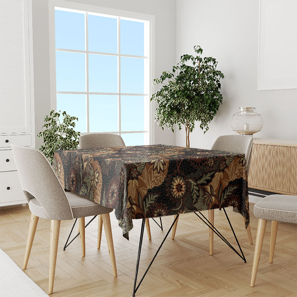 Batik Pedalaman Semen Lereng Style Tablecloth Indonesian Traditional Pattern LT01 - Polynesian Pride