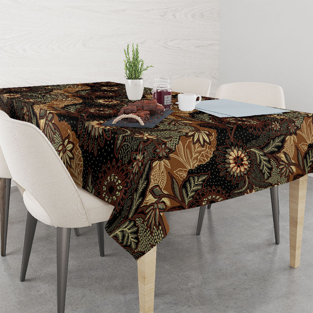 Batik Pedalaman Semen Lereng Style Tablecloth Indonesian Traditional Pattern LT01 - Polynesian Pride