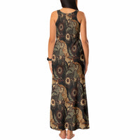 Batik Pedalaman Semen Lereng Style Tank Maxi Dress Indonesian Traditional Pattern LT01 - Polynesian Pride