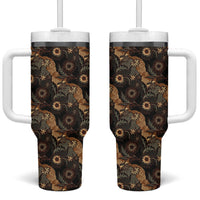 Batik Pedalaman Semen Lereng Style Tumbler With Handle Indonesian Traditional Pattern