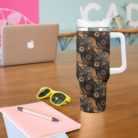 Batik Pedalaman Semen Lereng Style Tumbler With Handle Indonesian Traditional Pattern
