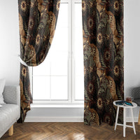 Batik Pedalaman Semen Lereng Style Window Curtain Indonesian Traditional Pattern