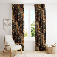 Batik Pedalaman Semen Lereng Style Window Curtain Indonesian Traditional Pattern