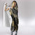Gold Tropical Leaves Hawaii Mikioi Lei Hooded Blanket Luxury Stylized - Polynesian Pride
