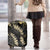 Gold Tropical Leaves Hawaii Mikioi Lei Luggage Cover Luxury Stylized - Polynesian Pride