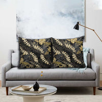 Gold Tropical Leaves Hawaii Mikioi Lei Pillow Cover Luxury Stylized LT01 - Polynesian Pride