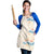 Beige Hawaii Lei Seashells Starfish Apron Sandy Sylized - Polynesian Pride