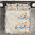 Beige Hawaii Lei Seashells Starfish Bedding Set Sandy Sylized - Polynesian Pride